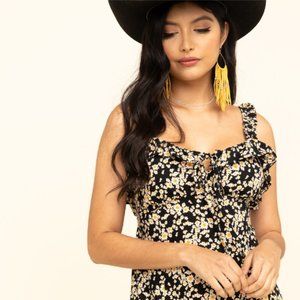 Cute Daisy Floral Mini Sundress